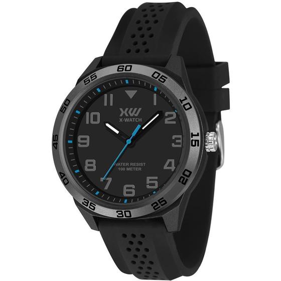 Imagem de Relógio X-Watch Masculino 48mm - Resist. 100m - Preto/Cinza