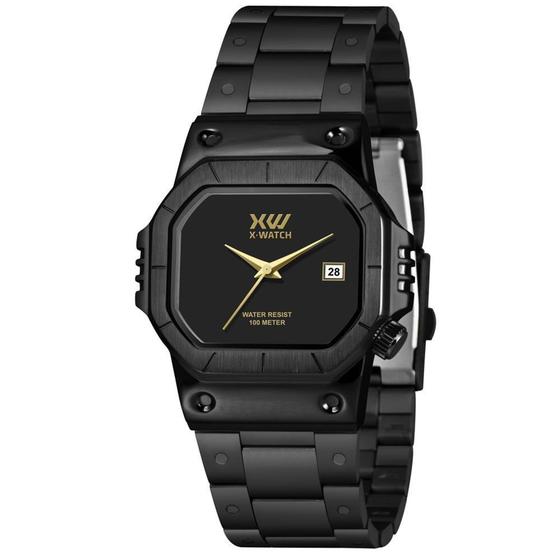 Imagem de Relógio X-Watch Masculino Ref: Xgns1001 Pxpx Retangular Black