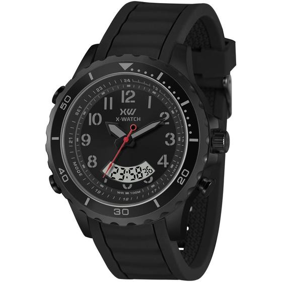 Imagem de Relógio X-Watch Masculino Ref: Xmnpa022 P2px Anadigi Black