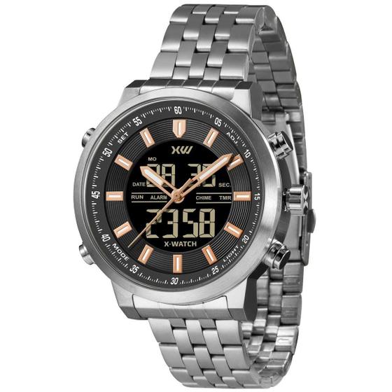 Imagem de Relógio X-Watch Masculino Ref: Xmssa014 P1Sx Prateado