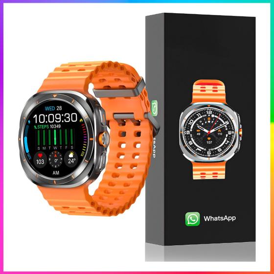 Reloj Inteligente Watch Laranja Ultra Whatsapp Amoled Nfc 47mm a