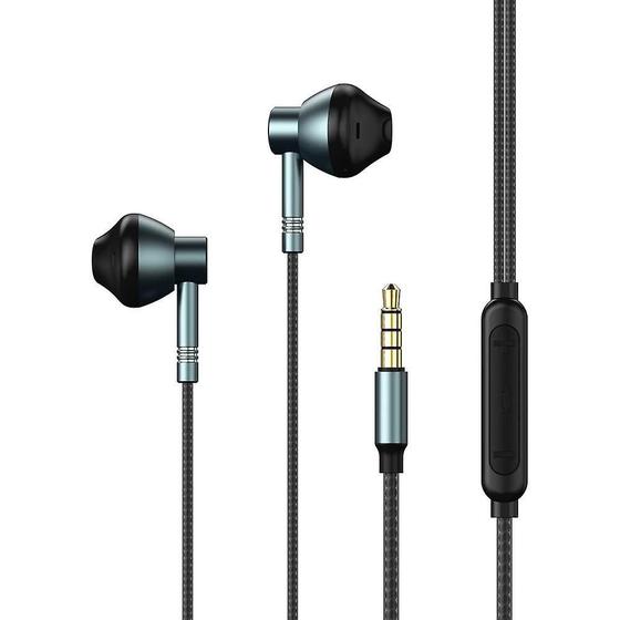 Imagem de REMAX RM-201 Dry Wired Headphone Metal Music Call com microfone (O