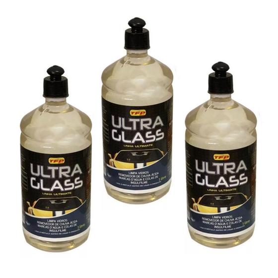 Imagem de Removedor De Chuva Ácida Ultra Glass Tira Mancha Limpa Vidro 3 L