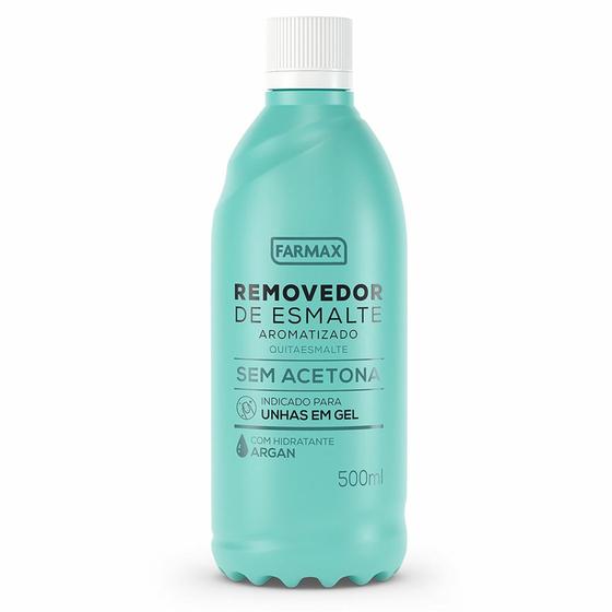 Imagem de Removedor de Esmalte Sem Acetona Argan Farmax 500ml