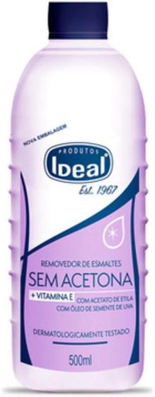 Imagem de Removedor De Esmaltes Sem Acetona Ideal 500ml