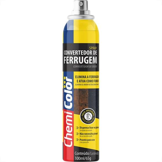 Imagem de Removedor De Ferrugem Chemicolor Spray Anticorrosivo 100Ml/65G.