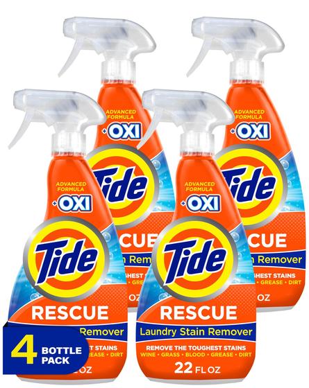 Imagem de Removedor de manchas de roupa Tide Rescue com Oxi 650 ml (pacote com 4)