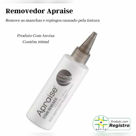 Removedor de Tintura Apraise Stain Removedor 100ml Coloração de