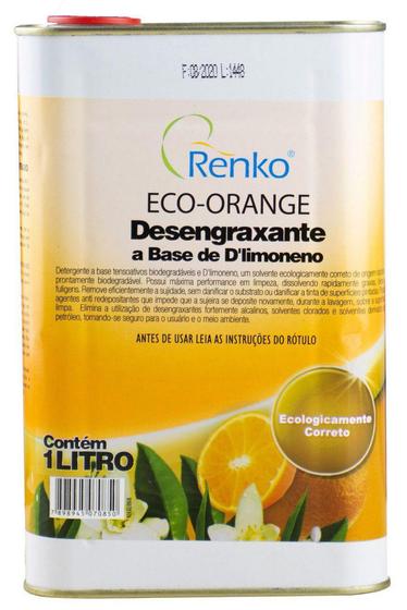 Imagem de Removedor Desengraxante a base de D Limoneno Eco Orange 1L - RENKO