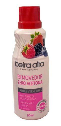 Imagem de Removedor Esmalte Beira Alta 90ml  p/ unhas Gel Aroma De Uva - 1unidade