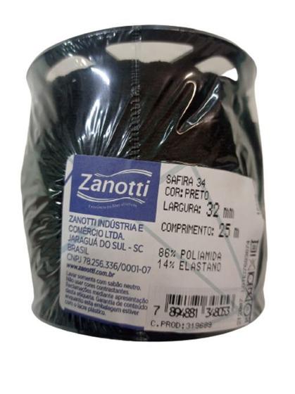 Imagem de Renda Elástica Safira 34 Largura 32mm Rolo Com 25mt Zanotti F05