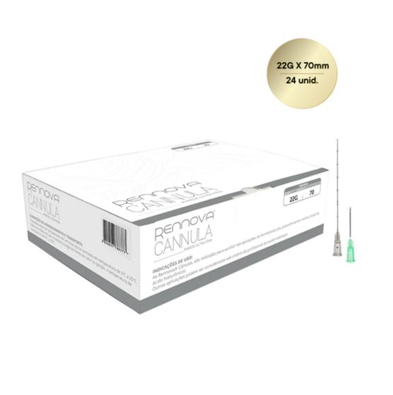 Imagem de RENNOVA CANNULA 22GX70mm AGULHA DE PERTUITO 21G - 10 UNIDADES