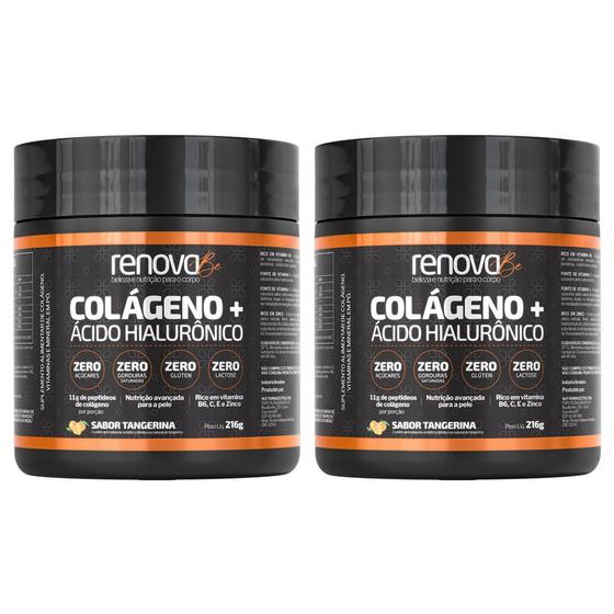 Renova Be Colágeno Tangerina + Ácido Hialurônico 2 Unid Menor preço em Renova Be Colágeno Tangerina + Ácido Hialurônico 2 Unid