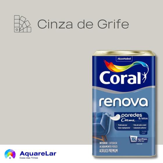 Imagem de Renova Paredes e Tetos Coral Fosco 16L