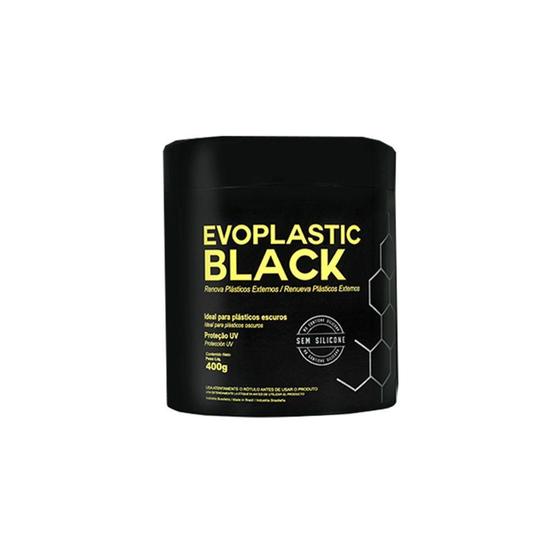 Imagem de Renova Plástico Externos Do Carro Evoplastic Black 400g Evox