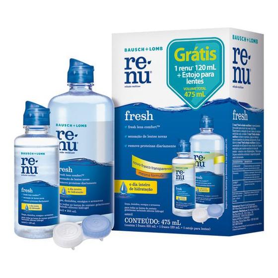 Imagem de Renu Fresh 355ml + 120ml + Estojo Para Lentes