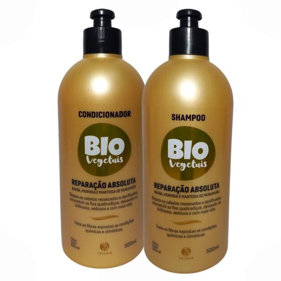 Imagem de Reparação Absoluta Biovegetais Kit 2x1 500ml Trihair Linha Profissional