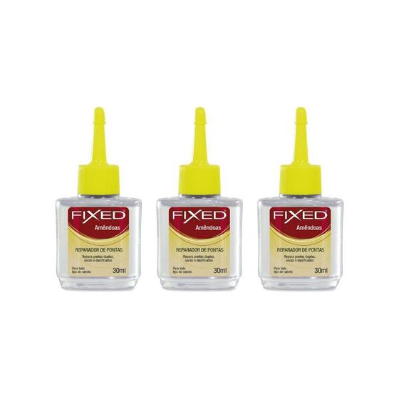 Imagem de Reparador De Pontas Fixed Amendoas 30Ml-Kit C/3Un