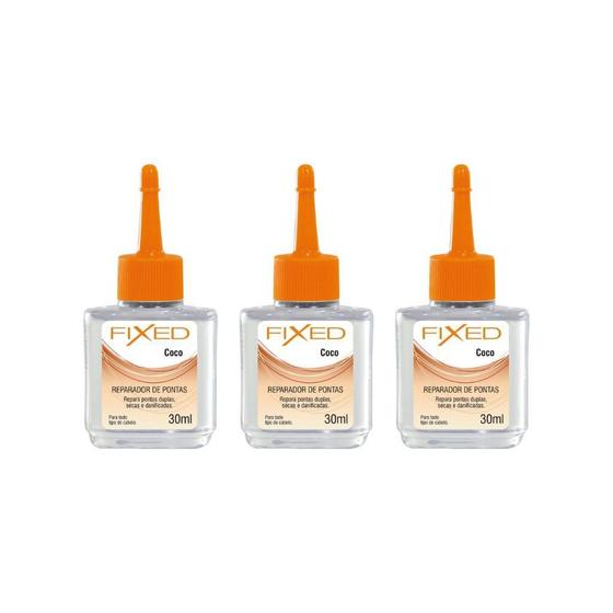 Imagem de Reparador De Pontas Fixed Coco 30Ml-Kit C/3Un