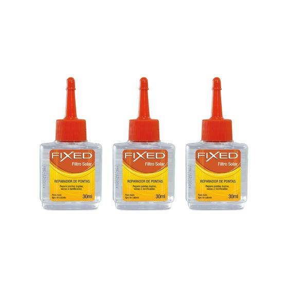 Imagem de Reparador De Pontas Fixed Filtro Solar 30ml-Kit C/3un