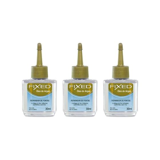 Imagem de Reparador De Pontas Fixed Oleo De Argan 30Ml-Kit C/3Un