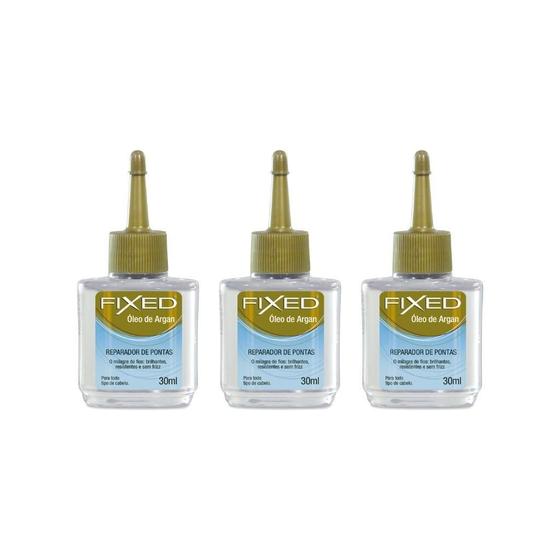 Imagem de Reparador De Pontas Fixed Oleo De Argan 30Ml-Kit C/3Un
