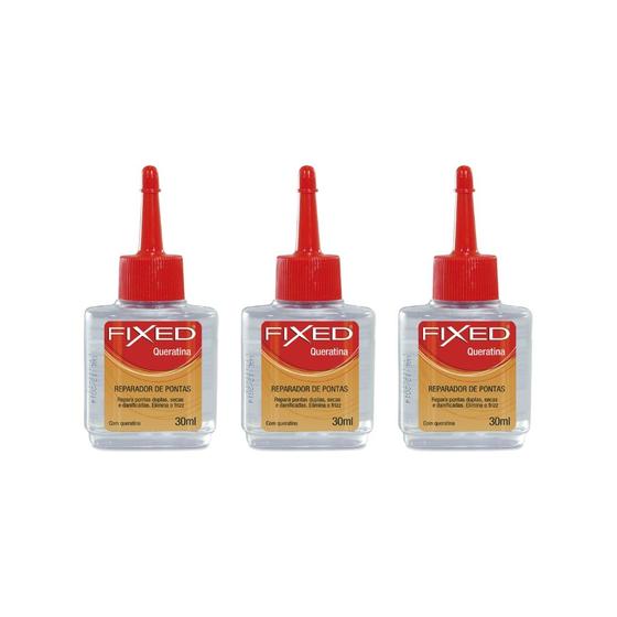 Imagem de Reparador De Pontas Fixed Queratina 30ml-Kit C/3un