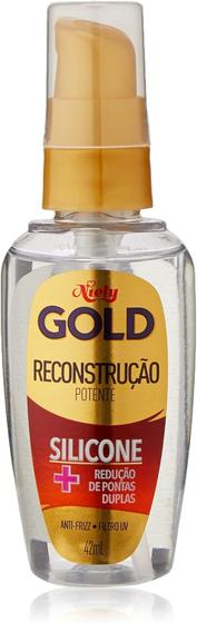 Imagem de Reparador de pontas oleo niely silicone queratina 42ml