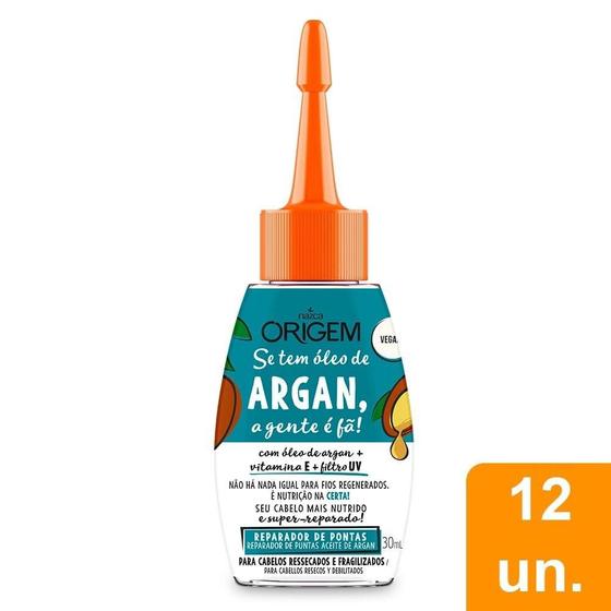 Imagem de Reparador de Pontas Origem Argan 30ml Embalagem com 12 Unidades