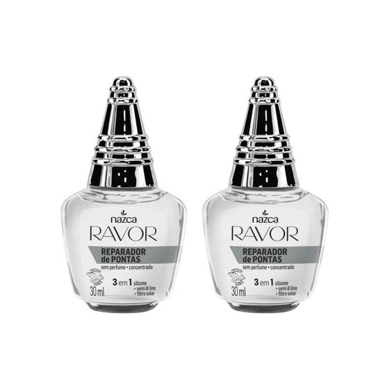 Imagem de Reparador de Pontas Ravor 3X1 Sem Perfume 30ml - Kit C/ 2un