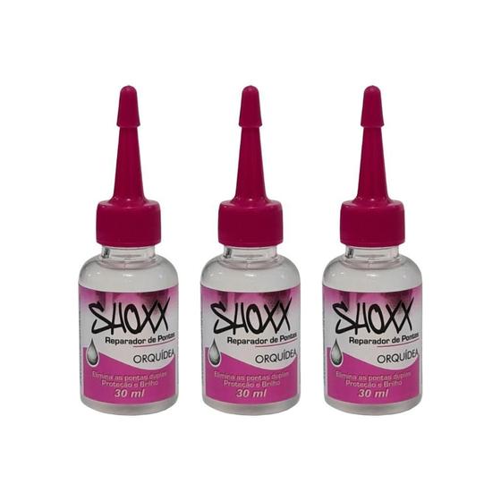 Imagem de Reparador De Pontas Shoxx Orquidea 30Ml - Kit Com 3Un