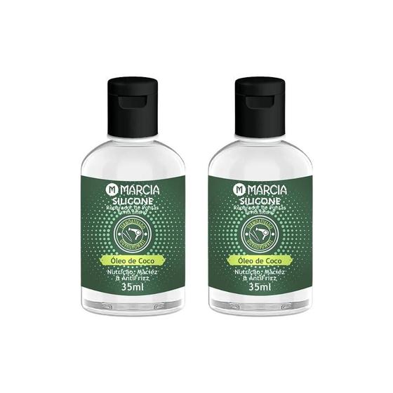 Imagem de Reparador De Pontas Silicone 35Ml Marcia Oleo De Coco - 2Un