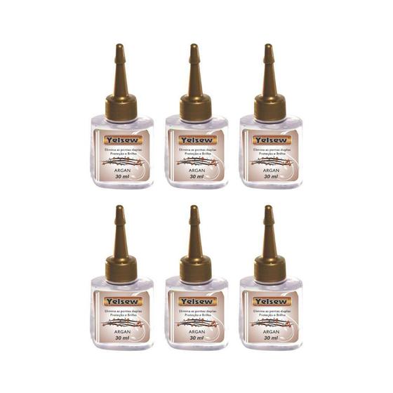 Imagem de Reparador De Pontas Yelsew 30Ml Argan - Kit Com 6Un