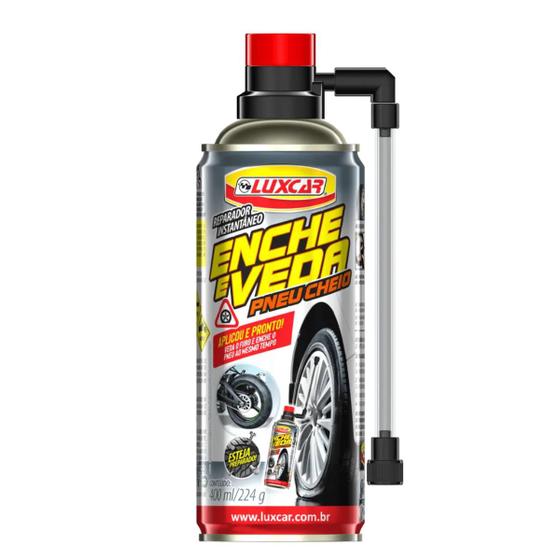 Imagem de Reparador Instantâneo Luxcar Pneu Cheio 400ml Enche E Veda