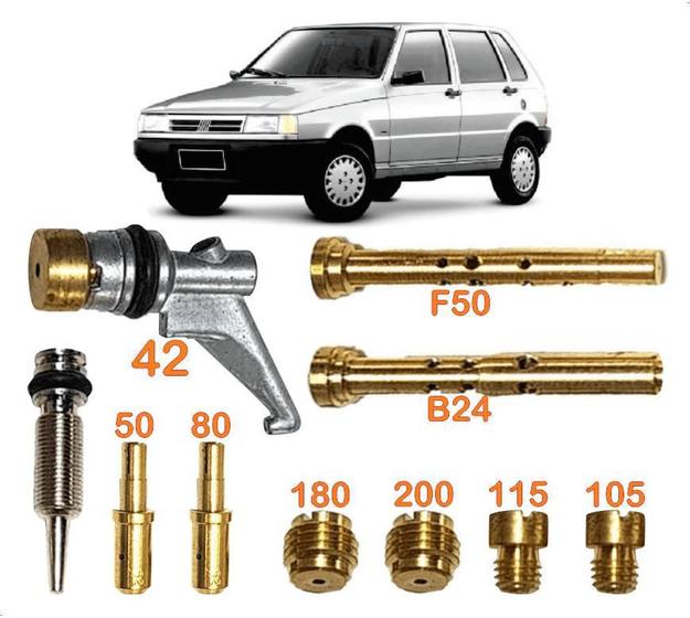 Imagem de Reparo Gicle Carburador Weber Tldf Fiorino 1.0 93/... Gasoli