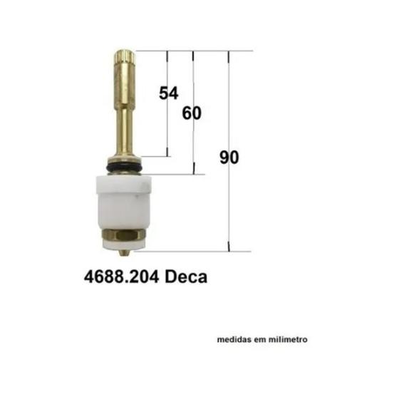 Imagem de Reparo Registro Pressão Deca Com Castelo 1/2 E 3/4 4688204
