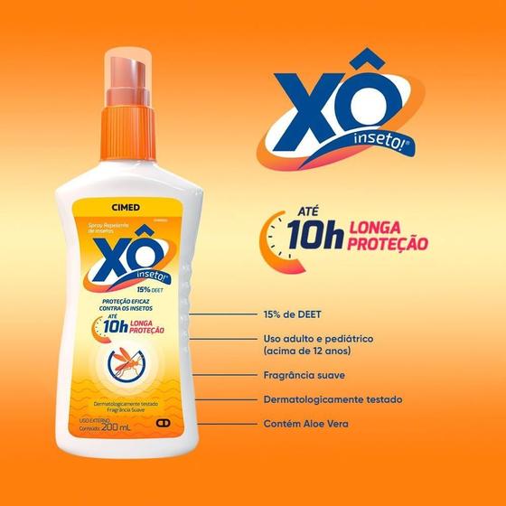 Imagem de Repelent Xô Inseto Spray 200 mL kit com 3 unidades