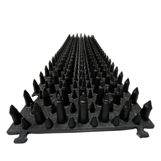 Imagem de Repelente com espinhos de pombos gatos roedores 10M preto