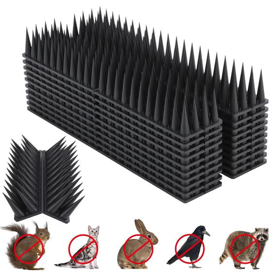 Imagem de Repelente de guaxinim Bird Spikes Quunoot, dissuasor de pássaros, 20 pacotes