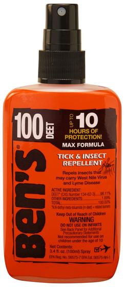 Imagem de Repelente de Insetos Ben's 100% DEET 100ml - Bomba