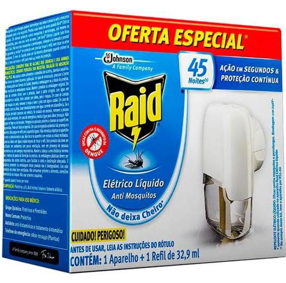 Imagem de Repelente Elétrico Líquido Raid 32,9ml