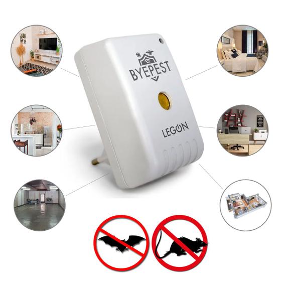 Repelente Eletronico Contra Ratos E Morcegos Bypest 200m² Menor preço em Repelente Eletronico Contra Ratos E Morcegos Bypest 200m²