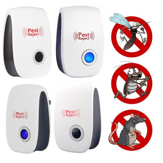 Repelente Eletrônico Ultrassônico Espanta Ratos E Insetos 4 PCS Menor preço em Repelente Eletrônico Ultrassônico Espanta Ratos E Insetos 4 PCS