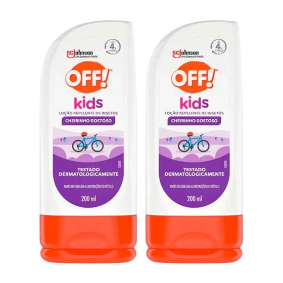 Imagem de Repelente Infantil Off Kids 200ml Cheirinho Gostoso 2 Uni