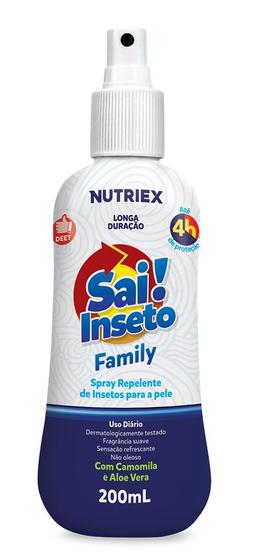 Imagem de REPELENTE SPRAY 200ml NUTRIEX 4 HORAS SAI INSETO