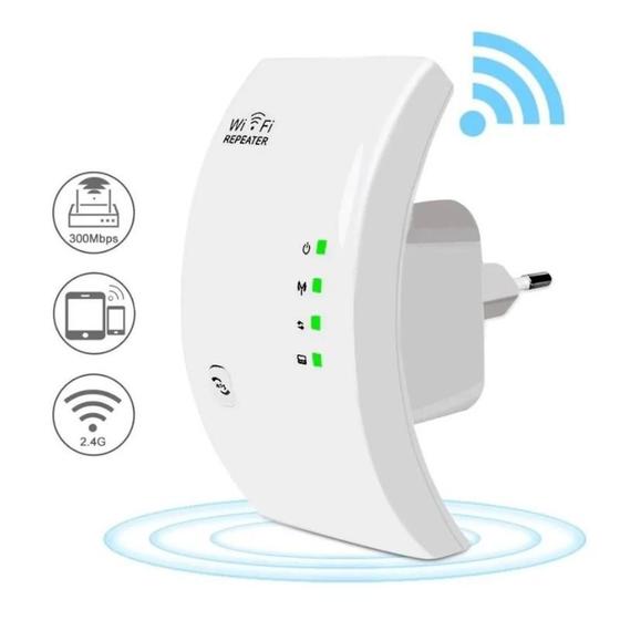 Imagem de Repetidor Amplificador Extensor De Sinal Potente Wifi 300/mbps