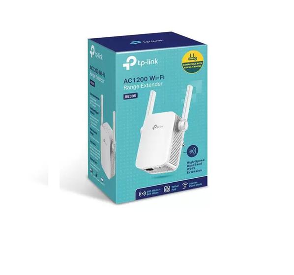 Repetidor Extensor TP-LINK RE305 AC1200 Wireless Dual Band 2,4/5GHZ 2 Antenas Menor preço em Repetidor Extensor TP-LINK RE305 AC1200 Wireless Dual Band 2,4/5GHZ 2 Antenas
