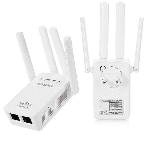 Repetidor Sinal 2800m Original Repetidor Wifi 4 Antenas Menor preço em Repetidor Sinal 2800m Original Repetidor Wifi 4 Antenas