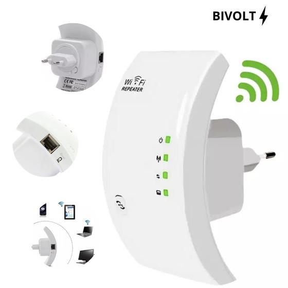 Imagem de Repetidor Wi-Fi: Sinal forte e sem interrupções.