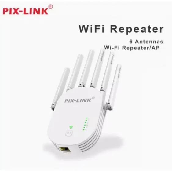 Imagem de Repetidor Wifi 1200m 6 Antenas Roteador Amplificador De Sinal Modem 300MBPS